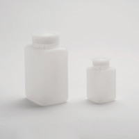 Bottiglie HDPE rettangolari graduate di colore neutro