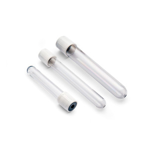 Containers for transporting biological samples with formaldehyde, perforable cap