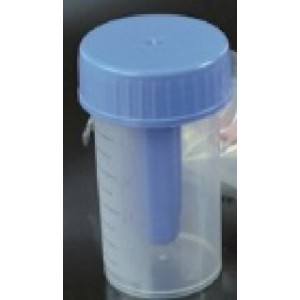 Contenitore monouso non sterile tappo a vite con paletta
