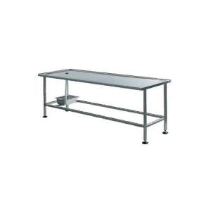 Steel table for corpses
