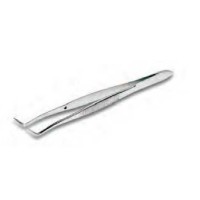 Pinzette curve con guida in acciaio inossidabile 