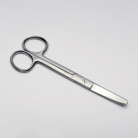 Forbice anatomica con punte tonde curve 