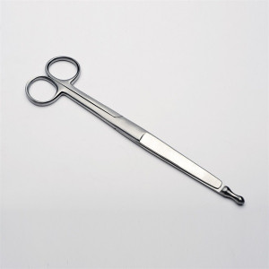 Forbice intestinale con bottone sonda
