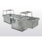 Adjustable and aspirated autopsy table in steel